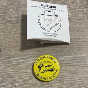 Vintage Modern Mining Pin (Electronics don’t work)